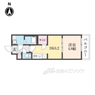 ファステート京都壬生フィエロ【2階】の間取り