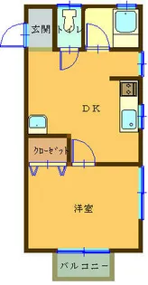 bijou ISHIGE A棟【1階】の間取り
