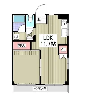 ヴィラ手児奈【2階】の間取り