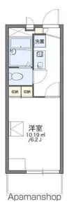 レオパレスクリザンテーム【1階】の間取り