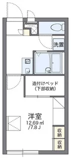 レオパレスポートサイドII【2階】の間取り