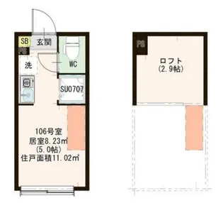 ハーモニーテラス赤羽南【1階】の間取り