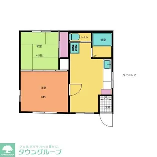 蟻川ハイツ【1階】の間取り
