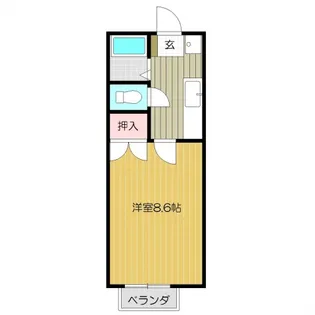 ジュネスKY【1階】の間取り