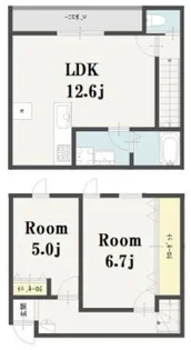 Imagawa Mid Garden Suite【2階】の間取り