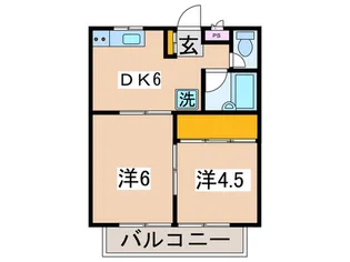 明神コーポ【2階】の間取り