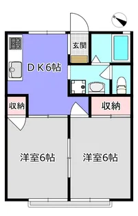 パインコート長町【2階】の間取り