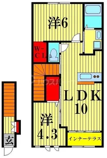 ジュール ド フロレゾンK【2階】の間取り