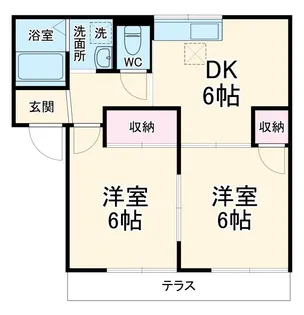 エステート新宿B【1階】の間取り