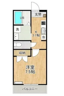 エクスモーション西日暮里【1階】の間取り