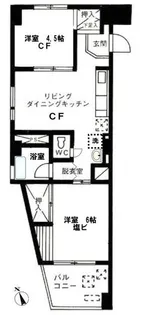 スカイフラット10【9階】の間取り