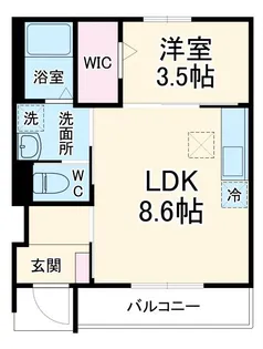 ベルメゾン【1階】の間取り