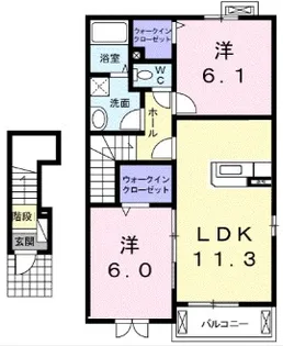 ファインステート【2階】の間取り