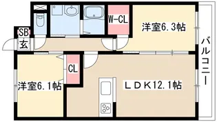 GRANDUKE松原【10階】の間取り