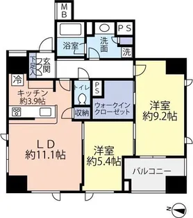 クレヴィア原宿【13階】の間取り