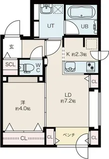CREA南5条【4階】の間取り