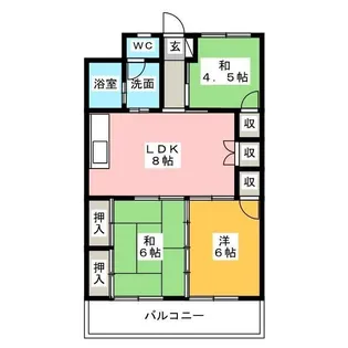 Fila Alta庄内通【3階】の間取り