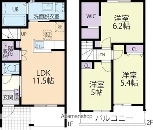Jupiter(ジュピター) II【2階】の間取り