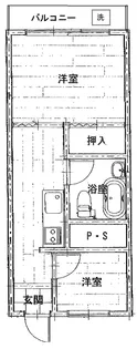 築地武蔵野マンション【2階】の間取り