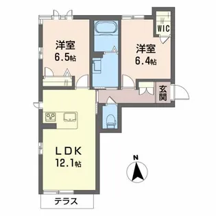 シャーメゾンガーデン福島C【1階】の間取り