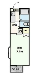 ファミーユ東和泉【2階】の間取り