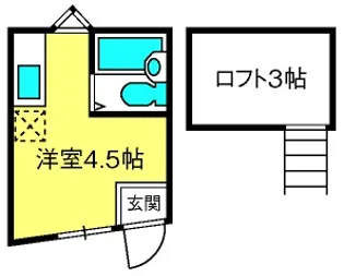オクトハイツ【1階】の間取り