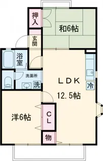 コーボック飛田給B棟【2階】の間取り