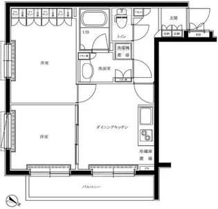 ルーブル品川西小山【3階】の間取り