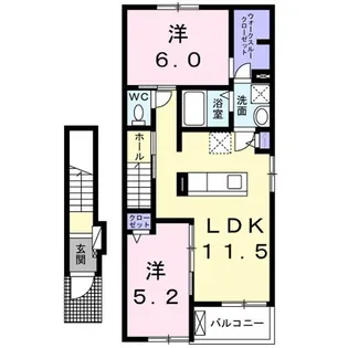 ベル・ソレイユ【2階】の間取り
