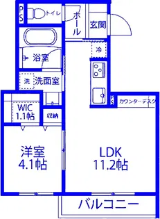 Esencia del Rio【2階】の間取り