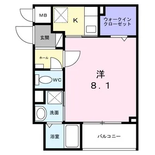 CRETA(クレタ)扇【3階】の間取り