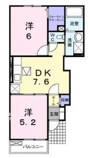 セレーノ【1階】の間取り