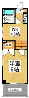 ハウスADO【3階】の間取り