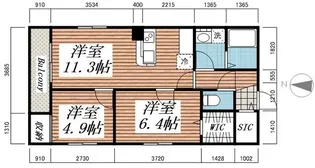 ISLA綱町【2階】の間取り