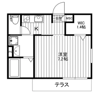 グランディフローラ【2階】の間取り