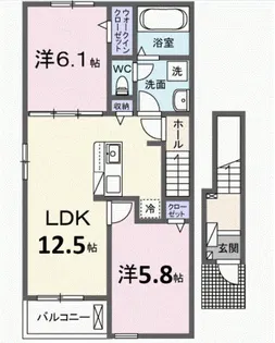 メゾン ニュー コモ【2階】の間取り