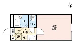 アート・フル中野島【1階】の間取り