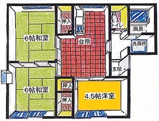 ニュークリスタル【2階】の間取り