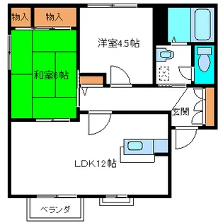 パーク荒井B棟【2階】の間取り
