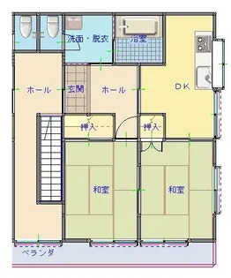 岡山県倉敷市浜ノ茶屋1【アパート】の間取り