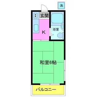 コーポフクヤ【1階】の間取り