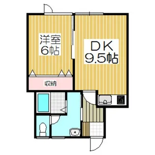 大昭若山ハイツ【2階】の間取り