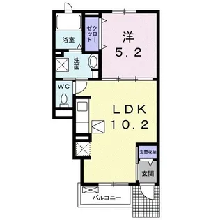 アルヴィータ【1階】の間取り