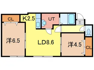 MIUNA BLDG【3階】の間取り