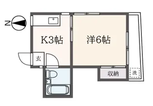 ハイムウシオパートI【2階】の間取り