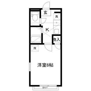 アップルハウス山手町【1階】の間取り