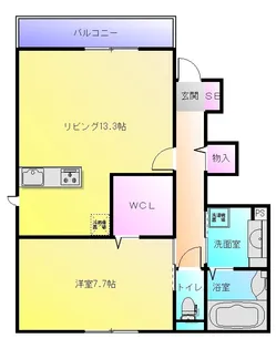 Lumie Court【1階】の間取り