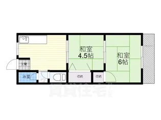 平和マンション【3階】の間取り