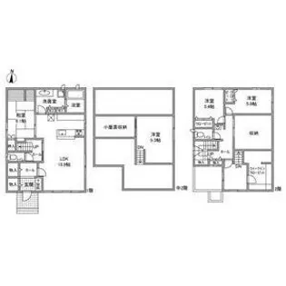 愛知県長久手市前熊一ノ井【一戸建】の間取り