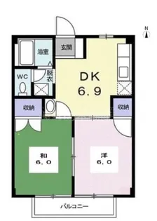 F.OAK【1階】の間取り